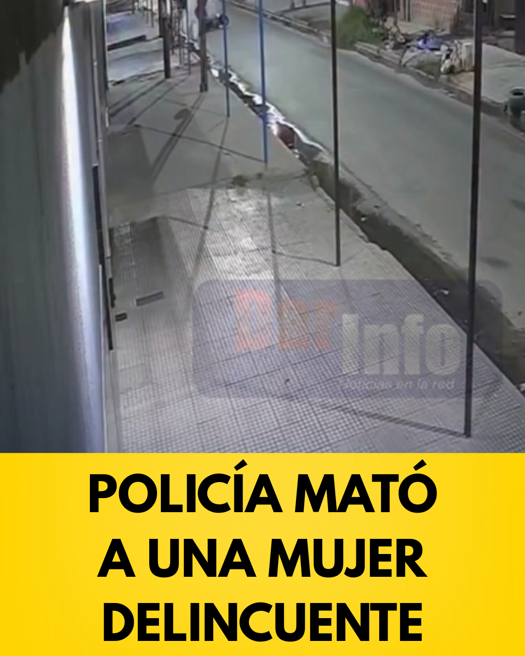 Un policía mató a una mujer delincuente